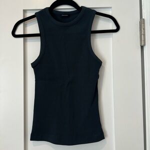 Goldsign Emerald Ribbed Tank Top